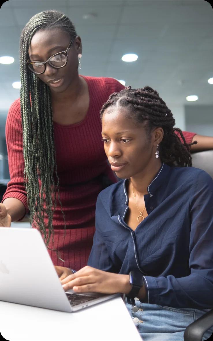 Lani and Oge developers discussing